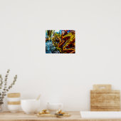 1711 COLORFUL STREET GRAFFITI GANGSTER CITY WALLS POSTER (Keuken)