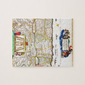 1720 Funck Map of Israel Palestine Heilige Land Legpuzzel (Horizontaal)