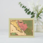 1720 Map - La Californie ou Nouvelle Caroline Briefkaart (Staand voorkant)