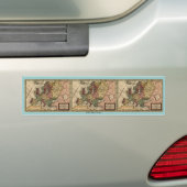 1721 Kaart van Europa Bumpersticker (Op auto)