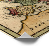 1721 Kaart van Europa Poster (Hoek)