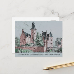 1729 A. de Haen Dutch Kasteel WESTERVELT Briefkaar Briefkaart