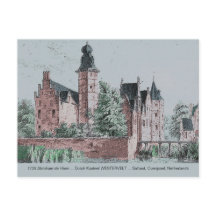 1729 A. de Haen Dutch Kasteel WESTERVELT Briefkaar