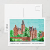 1729 A. de Haen Dutch Kasteel WESTERVELT... Briefkaart (Voorkant / Achterkant)