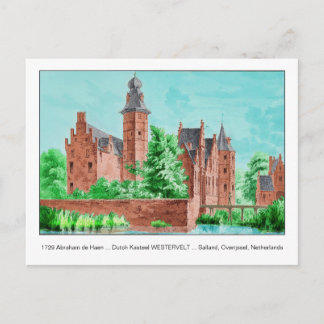 1729 A. de Haen Dutch Kasteel WESTERVELT... Briefkaart