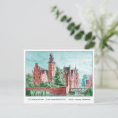 1729 A. de Haen Dutch Kasteel WESTERVELT Postcard Briefkaart (Staand voorkant)