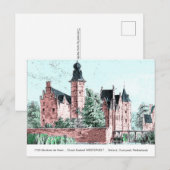 1729 A. de Haen Dutch Kasteel WESTERVELT Postcard Briefkaart (Voorkant / Achterkant)