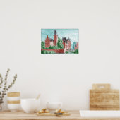 1729 A. de Haen Dutch Kasteel WESTERVELT Poster (Keuken)