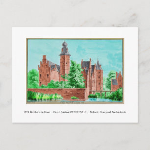 1729 A. de Haen Nederlands Kasteel WESTERVELT .... Briefkaart