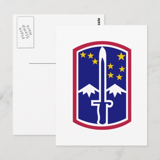 172e Infanteriebrigade Briefkaart (Voorkant / Achterkant)