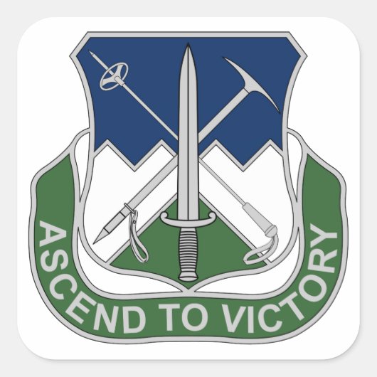 172e Infanterieregiment - Opklimmen naar de overwi Vierkante Sticker (Voorkant)