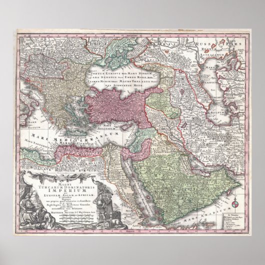 1730 Ottomaans Rijk Poster (Voorkant)