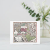 1730 Seuter Map of Turkey (Ottomaans Rijk) Briefkaart (Staand voorkant)