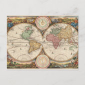 1730 Stadskaart Briefkaart (Voorkant)