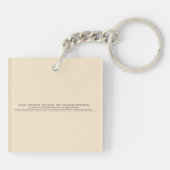  1732 Geboorteplaats van George Washington Print Sleutelhanger (Achterkant)