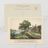  1732 Gewest van George Washington Briefkaart (Voorkant / Achterkant)