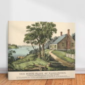  1732 Gewest van George Washington Canvas Afdruk