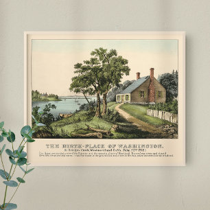  1732 Gewest van George Washington Poster