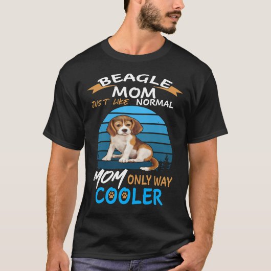173 Beagle Mom Cooler T-shirt (Voorkant)