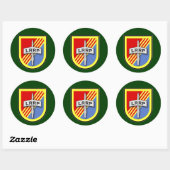 173d Airborne - 74e infanterie LRRP's Vietnam Flas Ronde Sticker (Vel)