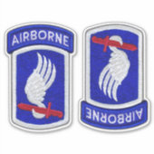 173e ABN Airborne Brigade Sky Soldaten Contour Sticker (Voorkant)