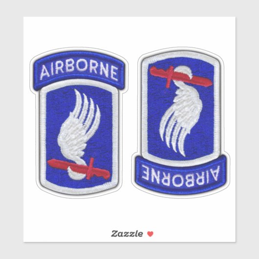 173e ABN Airborne Brigade Sky Soldaten Contour Sticker (Vel)