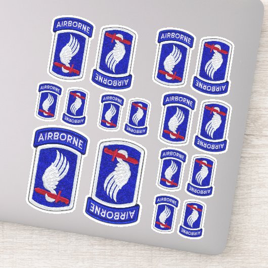 173e ABN Airborne Brigade Sky Soldaten leiden naar Sticker (Detail)