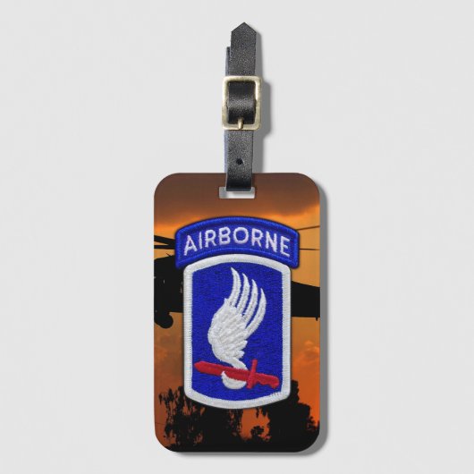 173e ABN Airborne Division Patch Bagage Bagagelabel (Voorkant (verticaal))