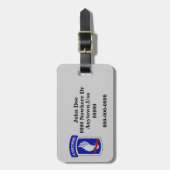 173e ABN BDE Airborne Brigade Patch bagagelabel (Voorkant verticaal)