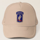 173e ABN BDE Airborne Brigade Sky Soldaten Vets Trucker Pet (Voorkant)