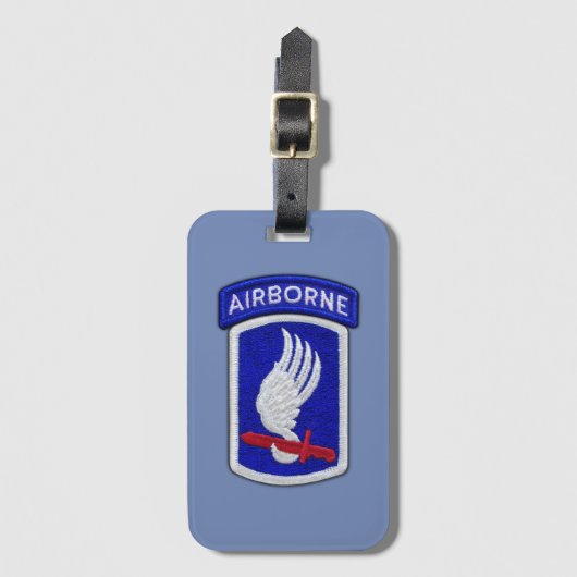 173e ABN BDE airborne brigade veterans dierenarts  Bagagelabel (Voorkant (verticaal))