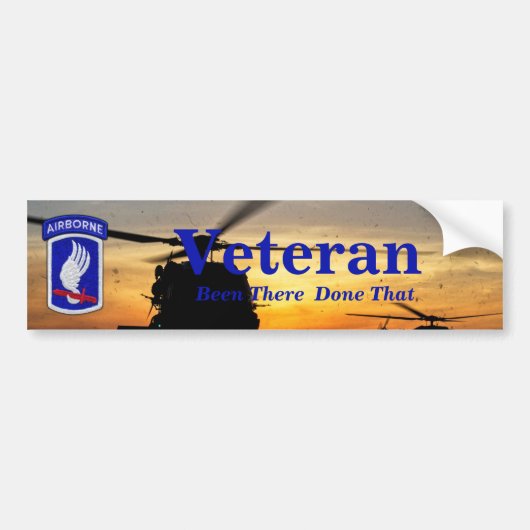 173e ABN BDE Airborne sky veterans veteranen veter Bumpersticker (Voorkant)