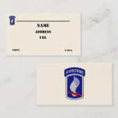 173e ABN-pleister voor brigadeveteranen Visitekaartje (Voorkant / Achterkant)