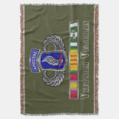 173e Airborne Brigade Vietnam Veteraan Deken (Voorkant Verticaal)
