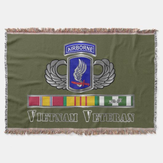 173e Airborne Brigade Vietnam Veteraan Deken (Voorkant)