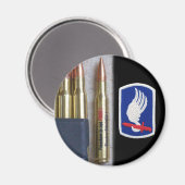 173e Airborne Patch Vet Magnet VfW NAM Irak (Voorkant / Achterkant)