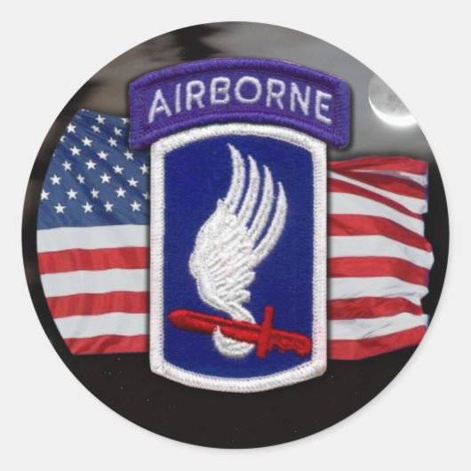 173e airborne scrapbooking veteranen irak Sticker (Voorkant)