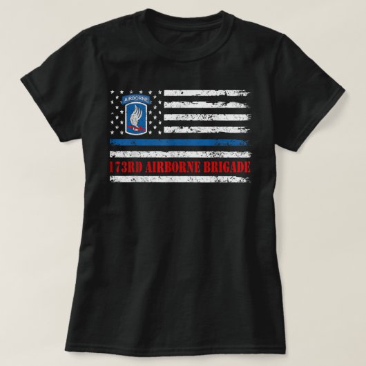 173e brigade-Amerikaans veteraan Shirt (Design voorkant)