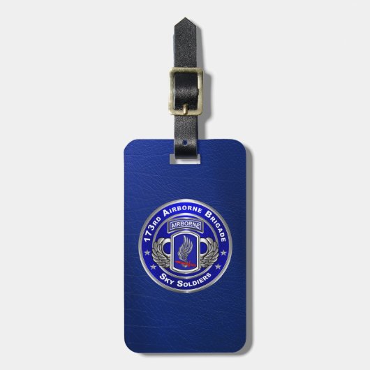 173e brigade bagagelabel (Voorkant verticaal)