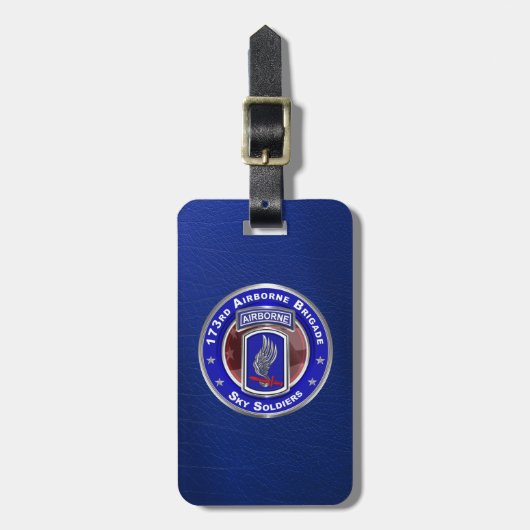 173e brigade bagagelabel (Voorkant verticaal)