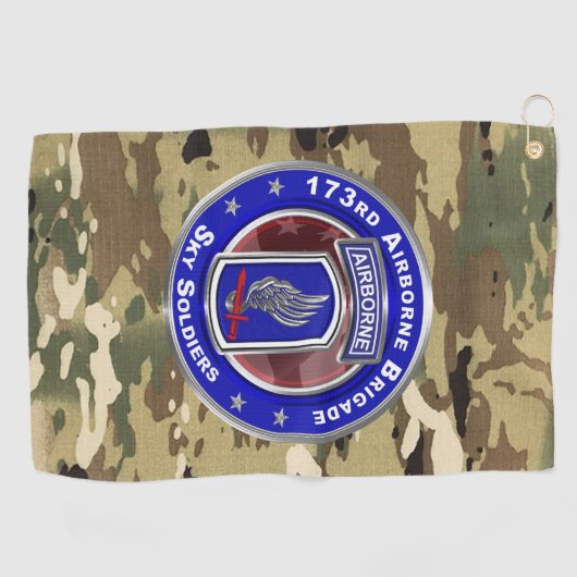 173e brigade golfhanddoek (Horizontaal)