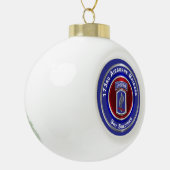 173e brigade keramische bal ornament (Links)