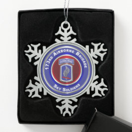 173e brigade tin sneeuwvlok ornament