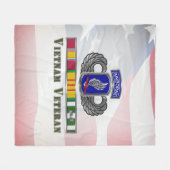 173e brigade Vietnam Veteraan Fleece Deken (Voorkant (Horizontaal))