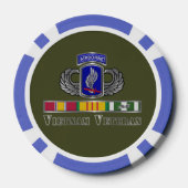 173e brigade Vietnam Veteraan Poker Chips (Achterkant)