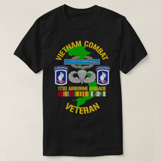 173e brigade Vietnam Veteraan Pul T-shirt (Design voorkant)