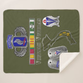 173e brigade Vietnam Veteraan Sherpa Deken (Voorkant (horizontaal))