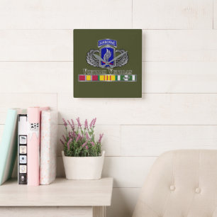 173e brigade Vietnam Veteraan Vierkante Klok