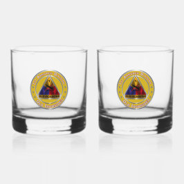 173e brigade Vietnam Veteraan Whisky Glas