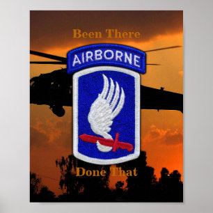 173e luchtbrigade-sky-soldaten patchafdrukken poster
